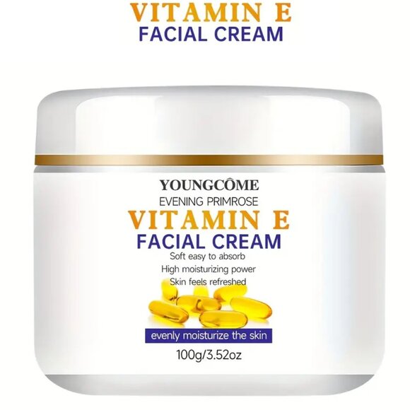 Vitamin E Evening Primrose Face Cream with Collagen & Hyaluronic Acid 100g - Picture 6 of 7
